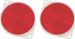 3-1/4" CARDED RED REFLECTOR