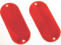 CORB-7R 4" OVAL REFLECTOR RED