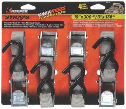 10' X 300# CAM BUCKLE 4 PK