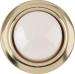 ROUND GOLD RIM LIT PUSHBUTTON