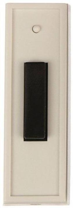 WHITE DOOR CHIME BUTTON