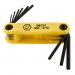 9PC FOLDUP HEX KEY SET .50 - 3/8