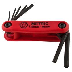 7PC FOLDUP HEX KEY SET 1.5 - 6MM