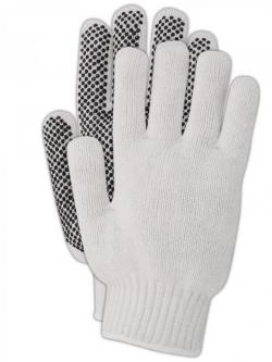 MENS KNIT PLASTIC DOT GLOVE