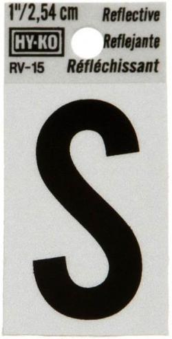 1" BEND N PEEL RV-15 LETTER S