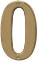 5" POLISHED BRASS NUMBER 0