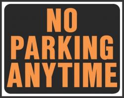 15X19 JUMBO SIGN NO PARKING ANYT