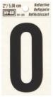 2" REFLECTIVE LETTER O