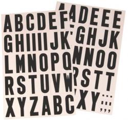 2"MM-7L BLK-WHT VINYL LETTERS
