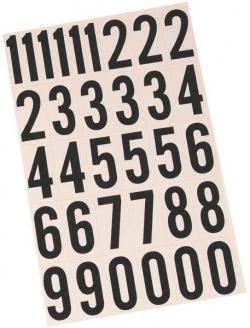 2" MM-7N BLK-WHT VINYL NUMBERS