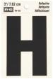 3" REFLECTIVE LETTER H