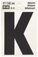 3" REFLECTIVE LETTER K