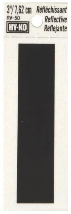 3" REFLECTIVE LETTER I