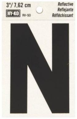 3" REFLECTIVE LETTER N