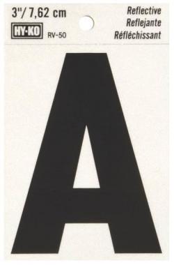 3" REFLECTIVE LETTER A