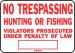 10 X 14 SIGN NO TRESPASSING SS-5