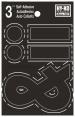 3" BLACK VINYL SYMBOLS