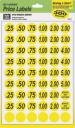 3/4" YELLOW PRICE LABELS