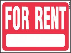 SIGN FOR RENT