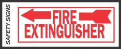 SIGN FIRE EXTINGUISHER LEFT