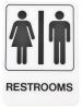 5X7 DECO SIGN RESTROOMS