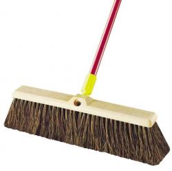 PUSH BROOM PALMYRA STEEL HDL 18"