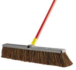 PUSH BROOM PALMYRA STEEL HDL 24"