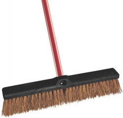 PUSH BROOM PALMYRA STEEL HDL 18"