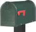 MAILBOX STANDARD POST MNT GREEN