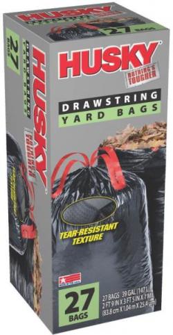 39GAL YARD BAG BLACK 1MIL