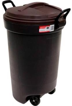 32GAL BLACK TRASH CAN