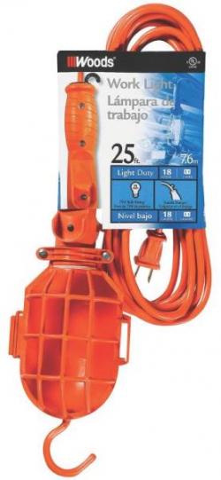 25' ORANGE WORK LIGHT