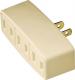 3 OUTLET TAP 15A 2-WIRE IVORY
