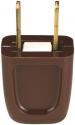 BROWN STRAIGHT PLUG PLASTIC