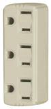 3 OUTLET TAP 15A 3-WIRE IVORY