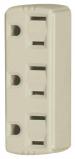 3 OUTLET TAP 15A 3-WIRE IVORY