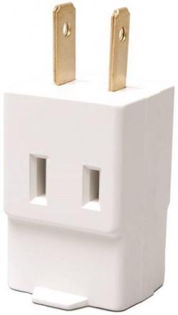 THREE OUTLET CUBE WHITE