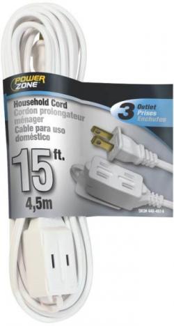 EXTENSION CORD WH 15'