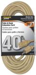 EXTENSION CORD 16/3 40' BEIGE DK