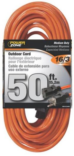 50' 16/3 ORANGE EXTENSION CORD