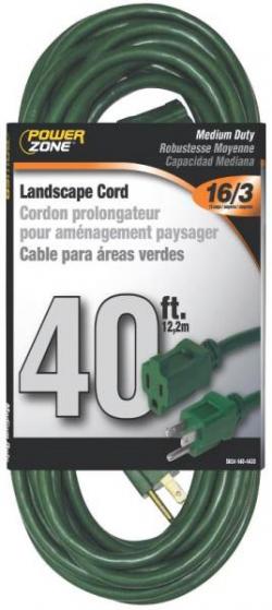 EXT CORD 16/3 40' GREEN