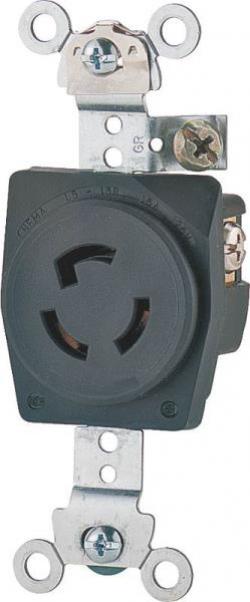 RECEPTACLE 15A 125V SP LOCKING