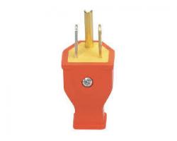 PLUG 3-WIRE STRAIGHT ORANGE