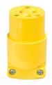 GROUND CONNECTOR 15A 2P YELLOW