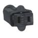 2 WIRE CONNECTOR BLACK RUBBER