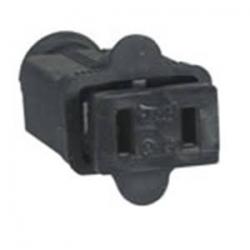 2 WIRE CONNECTOR BLACK RUBBER