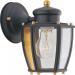 1 LIGHT WALL LANTERN BLACK