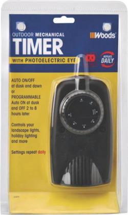 OUTDOOR PLUG IN TIMER PHOTOCELL