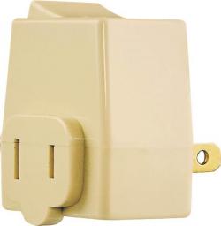 ONE OUTLET PLUG IN SWITCH IVORY