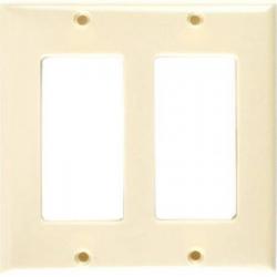 ROCKER PLATE 2 GANG IVORY